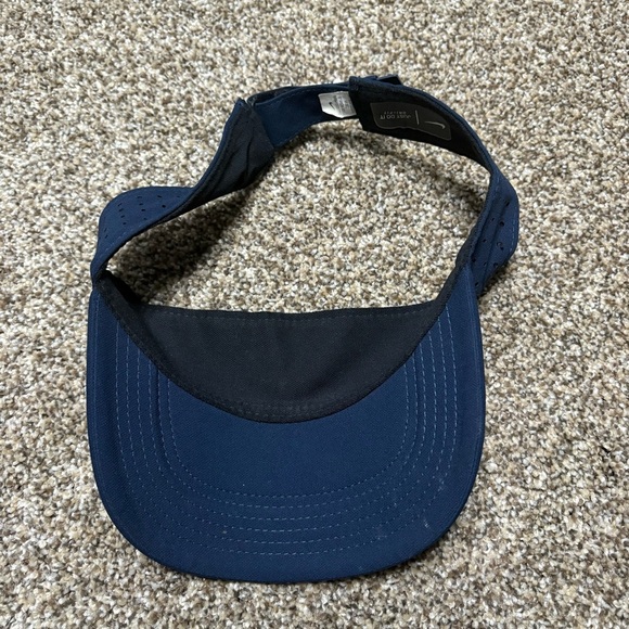 Nike Navy Visor with White Swoosh - Picture 4 of 6
